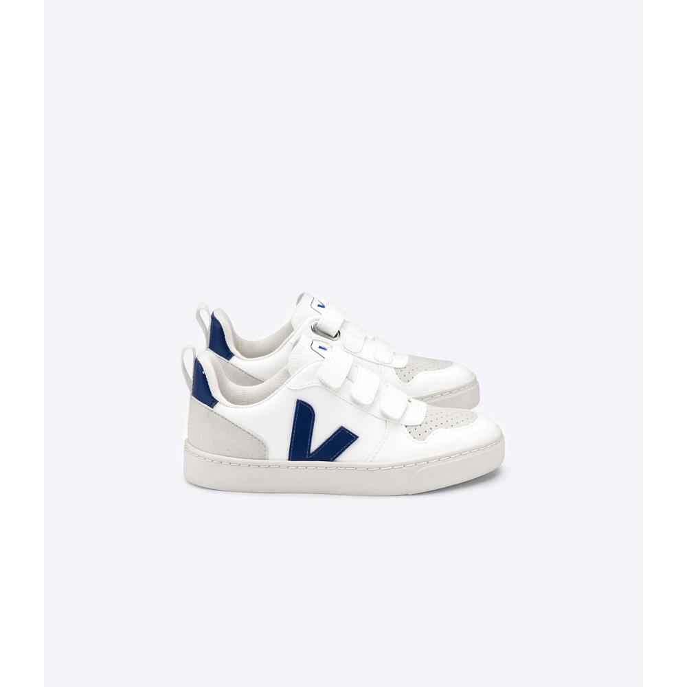 Veja V-10 CWL Cipő Gyerek White/Navy | HU 774LIS